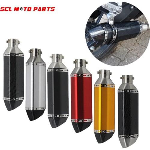 ALconstar-Racing Motorcycle AK Exhaust Muffler Pipe Echappement Moto With DB killer For CRF 230 CB650f MSX125 CB190R FZ6