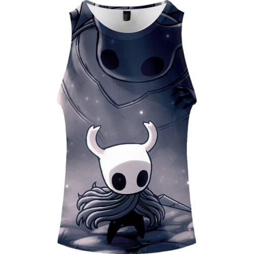Hollow Knight Vest Action Adventure Game 3D Print Cosplay Sports Vests Men Women Summer Fitness Tops