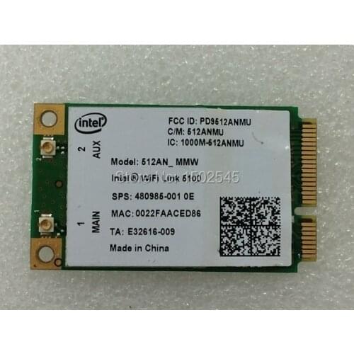 Free Shipping Intel wifi link 5100 5100AN Mini PCI-E WiFi Wireless card for HP 6930P 4710S 2730P 6830S 6730S 480985-001