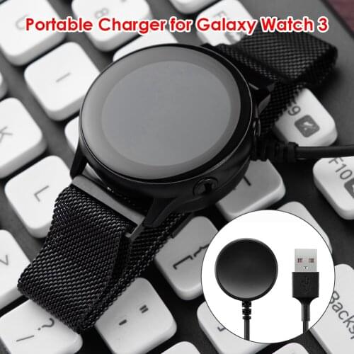 100cm/39.37" Wireless Smart Game Handle Charging Cable Sports Watch USB Power Supply Cradle Adapter Black Wearable Devices