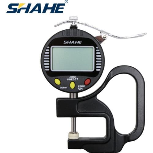 SHAHE 0.001mm 10mm digital thickness gauge digital paquimetro digital inox metal thickness measurement digital feeler