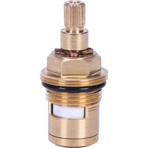 HLZS-1 pcs Replacement Brass ceramic disc tap valve insert gland cartridge quarter turn