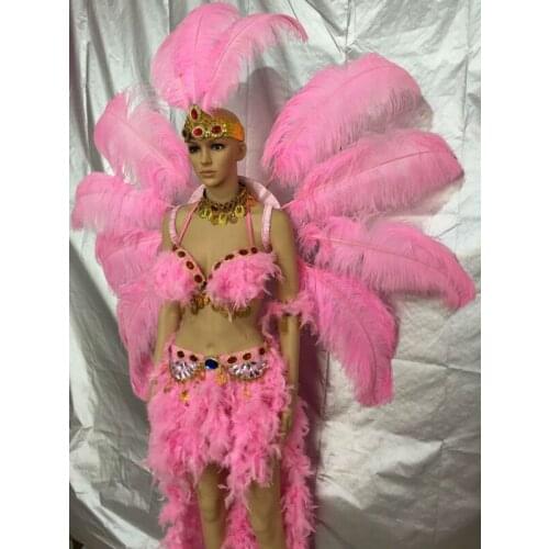 Latin dance Samba accessories Fashion exquisite headdress feathers Delicate dance shows accessories