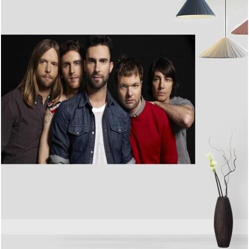 New Maroon 5 Posters Print Wall Picture FOR Living Room Decoration Silk Fabric Good Quality Wall Decor poster