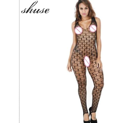 Sexy Porn Babydoll For Sex Fishnet Open Stockings Cortchless Lingerie Transparent Womens Underwear Bodysuit Hot Erotic Night