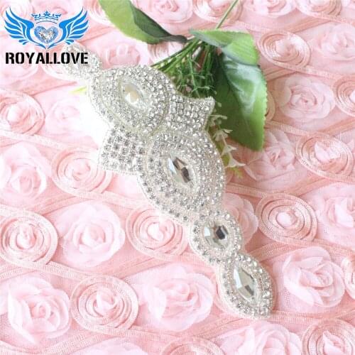 30pcs Glass Shiny Crystal Applique, Bridal Applique, Diamante, Wedding Sash Applique, Wedding Motif, Wedding Applique DIY Patch