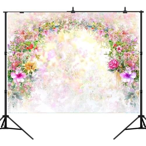 Lyavshi Romantic Flowers Arch Scene Wedding party Baby Photography Backgrounds vinyl Photographic Backdrops For Photo Studio