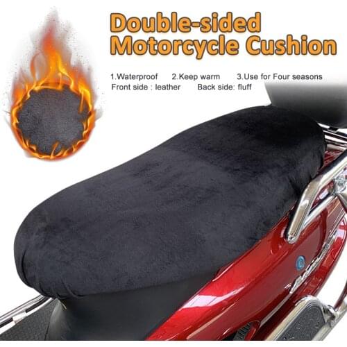 Waterproof wearable Wear-Resistant Universal Motorcycle Scooter Electric Car Leather Seat Insulation fluff Cover Protector