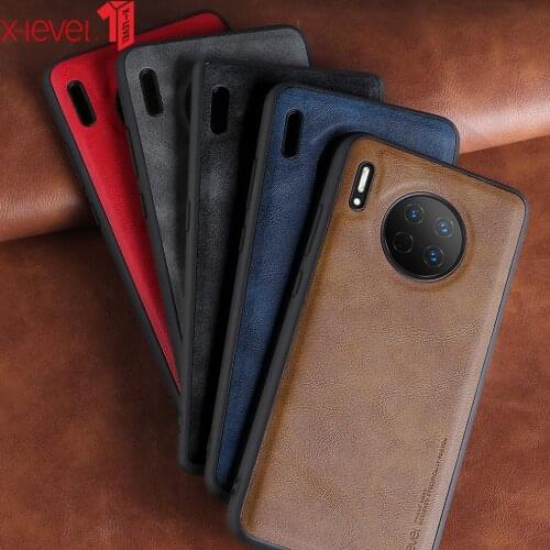 X-Level Leather Case For Huawei Mate 30 Pro Soft Silicone Edge Shockproof Back Phone Cover For Huawei Mate 30 Case For Mate30