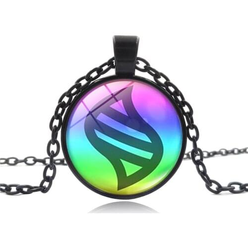 Mega Stone Pokemon Giant Stone Necklace Jewelry Glass Heart Round Pendant Japanese Anime Crystal Necklace Women Kids Gift