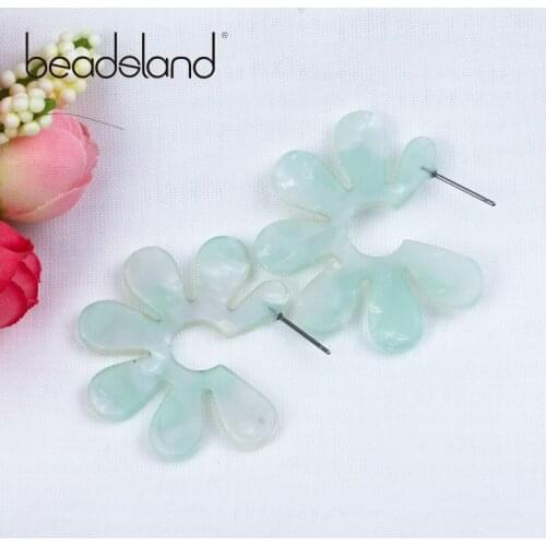 Beadsland Acetic Acrylic Flower Post Earrings Fashion Elegent Design Women Girl Gift 38752