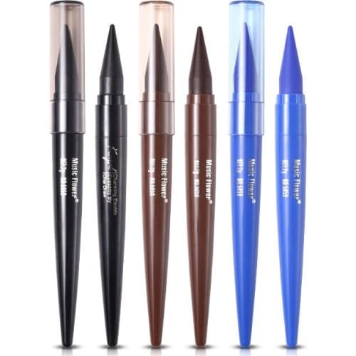 Music Flower Liquid Eyeliner Cream Waterproof Color Quick Dry Non-Smudge Durable Eye Liner Pen Long Lasting Eye Makeup TSLM2
