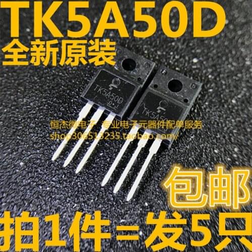 100% New Original Hot Sales K5A50D TK5A50D TO-220F 5A 500V MOS