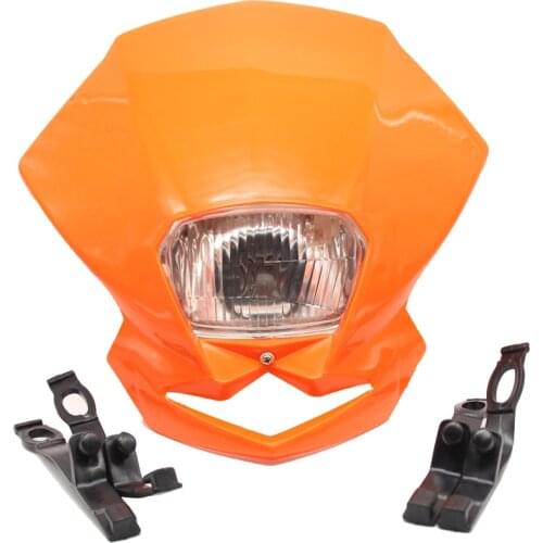 12V H4 35W Motorcycles Fairing Headlight Universal For Motorcycle Dual Sport Dirt Pit Bike Street Bike