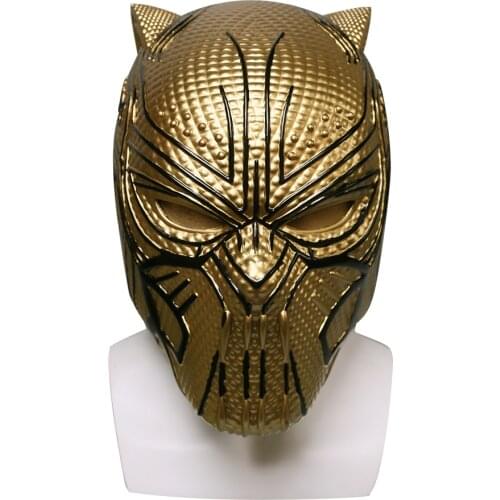 2018 Black Panther Helmet Infinity War Leopard Gold Black Panther Superhero Helmet Props Halloween Party Prop