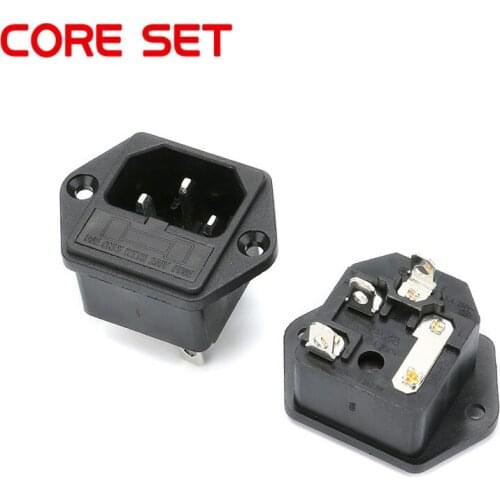 5 PCS AC Socket Adapter 10A/250V SP-862 3 PIN AC Power Socket Connector AC With Fuse Base 5 * 20MM