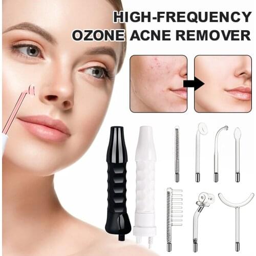7PCS High Frequency Facial Machine Skin Therapy Wand Machine Skin Tightening Anti-Aging Skin Care Device for Face Hair Body