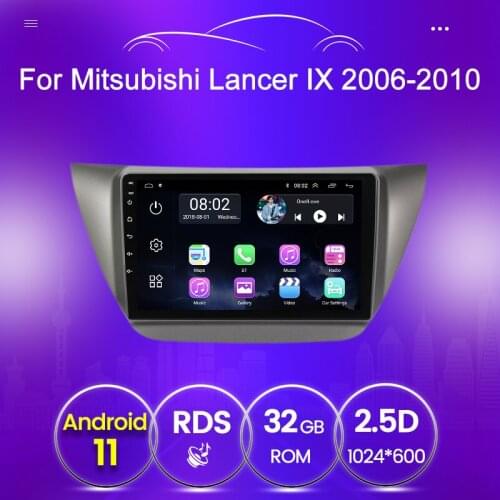 Support Carplay OBD GPS 2 Din NAVI for Mitsubishi Lancer IX 2006 2007 2008 2009 2010 Android Headunit Car Radio Screen Player