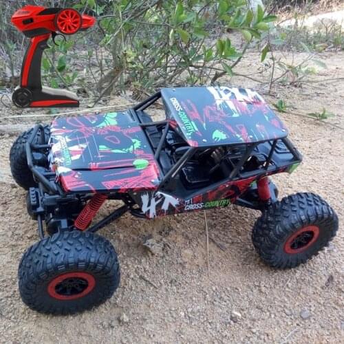 Oversized 44cm 2.4G High-speed Car Buggy Climbing RC Car 4WD Strong Motivation 25Km/h With light Remote Control Car Toys Gift