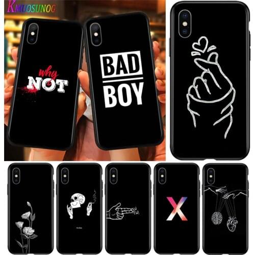Cover For iPhone 11 Pro Max SE Shell Bad Boy Why Not for iPhone XS Max XR X 8 7 6S 6 Plus 5 S Phone Case