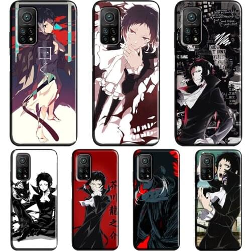 Ryunosuke Akutagawa Bungo Stray Dogs For Xiaomi Mi 11 Ultra Note 10 Lite Mi 9T 10T Pro A3 Coque For POCO X3 Pro M3 F1 F3 Case