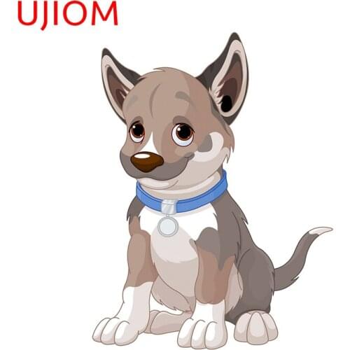 UJIOM Puppy Childrens Bedroom Decoration Door Sticker Waterproof Bedroom Decor Living Room Decoration Wall Stickers