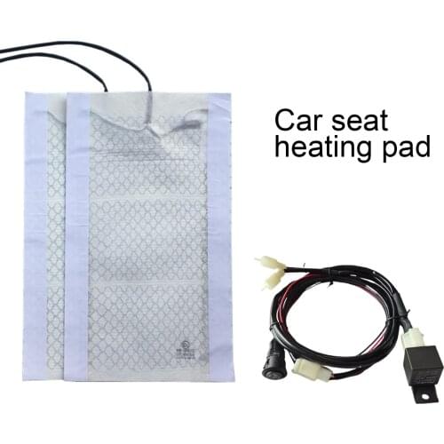 12V Universal Carbon Fiber Car Seat Heater Pad Warmer Rapid Heating Mat Cushion Heating Seat Cover