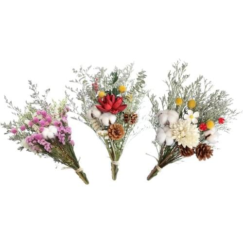 Natural Dried Flower Bouquet Plant Stem for DIY Wedding Party Floral Home Decor