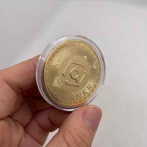 ANKR A WORLD POWERED BY US Digital Money Coin Gold Plated Crypto Coin Cryptocurrency Collectible Great Gift