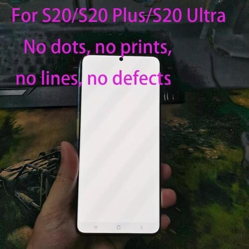 Original Used lcd For Samsung Galaxy S20 G980F S20Plus G985F S20 Ultra G988F LCD Display Touch Screen Digitizer Good