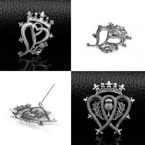 Outlander Brooch retro Thistle Celtics Knot Kilt Pin Brooch Scottish National Flower Brooches Women Men Norse Viking jewelry