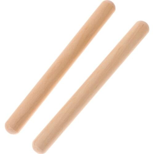Kid Children Claves Percussion Instrument Wooden Rhythm Learning Musical Toy Rhythm Sticks Musical Beating Drum Sticks