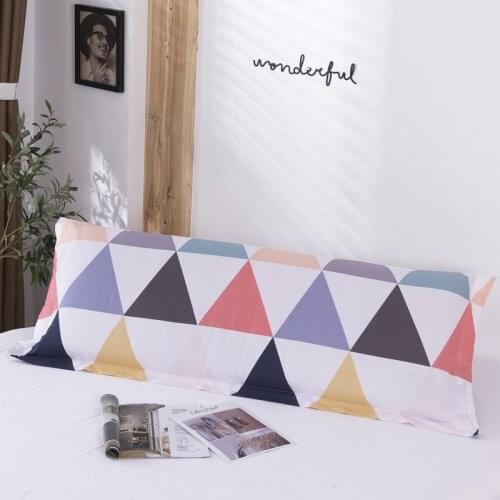 Cotton Soft Breathable Double Long Pillowcase Long Pillow Cover Bedding 1PC 45x120cm/45x150cm/45x180cm #/L