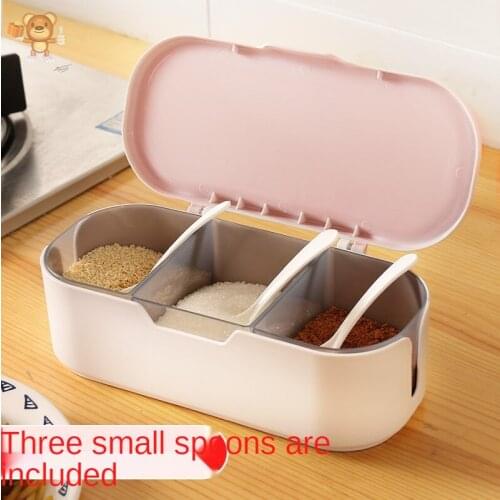 Dust-proof and moisture-proof pink seasoning jar, no odor, seasoning box with lid