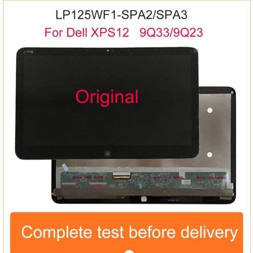 LCD Screen For DELL XPS 12 9Q23 9Q33 LCD Touch Screen Assembly LP125WF1 SP A2 A3 A1 LP125WF1 SP E3 1920*1080