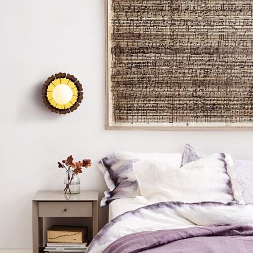 Modern led stone luminaria aplique luz pared nicho de parede home deco luminaria de parede bedroom