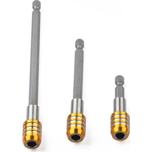 Hige quanlity 60mm 100mm 150mm 1/4 Inch Hex Shank Quick Release Screwdriver Bit Holder Extension Bar