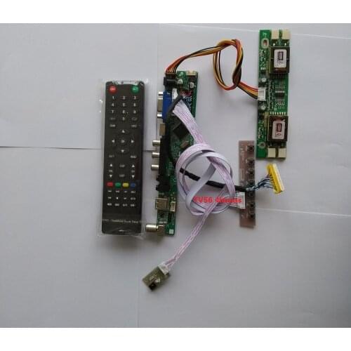 For LTM170EU-L31 1280X1024 17" Digital Signal TV USB 4 lamps New LCD HDMI 30pin Controller Driver Board kit Module VGA AV