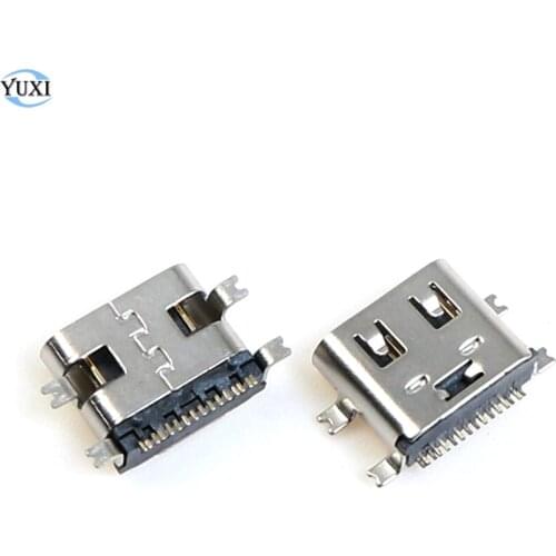 YuXi 5pcs USB Type C 3.1 Charge Connector 16p Micro USB Jack Charging Port USB Dock Socket