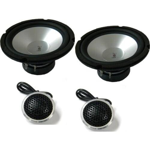 1set 6.5 Inch 6inch 300W 4Ohm Aluminium Cone Car Audio Front Midrange Speaker I KEY BUY Component Speakers Crossover Tweeter