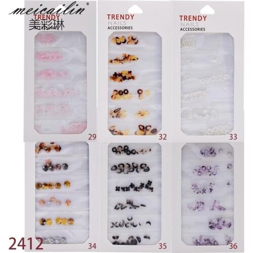 1 Pack Mixedi Shape Acrylic Crystal Nail Art Rhinestones Decorations Flat Back Gradient Colorful Gems 3D Manicure Accessory Set