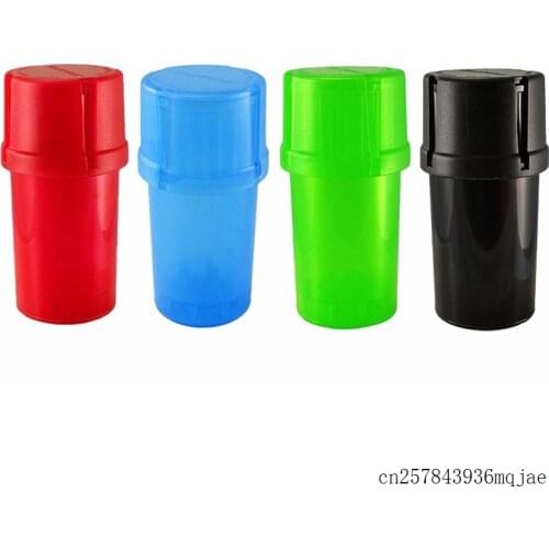 100pcs GRINDER Smoking Accessary 3 Layer Grinder Crusher Medical Grade Smell Tobacco Herb Plastic Case