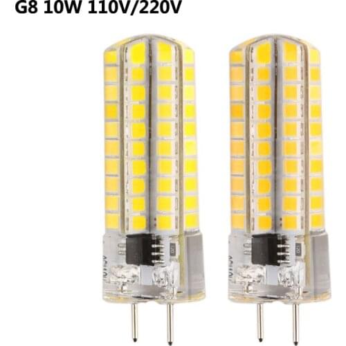 110V 220V SMD2835 80leds 10W Dimmable G8 LED light Bulb lamp Replace for Chandelier Crystal Lamp 360 Beam Angle 10pcs/lot