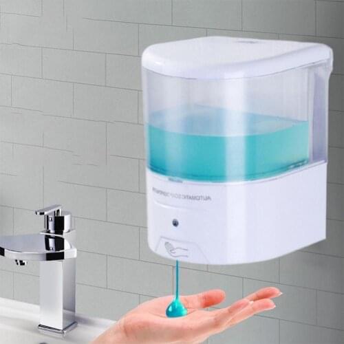 600ml Automatic Soap Dispenser Liquid Soap Dispenser Wall Mounted Shower Gel Dispensers Touch Free Shampoo Dispenser Pump