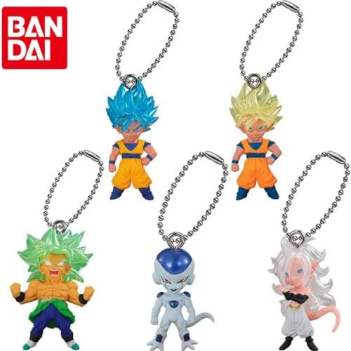Bandai Genuine Gashapon Toys Dragon Ball Super UDM THE BEST 34 Son Goku Frieza Android BURST Pendant Dolls Keychains Model Toys