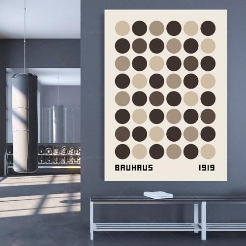 Bauhaus Premium Matte poster, Bauhaus exhibition Art, Walter Gropius Original Remake premium Print Poster, Bauhaus Wall Art 3