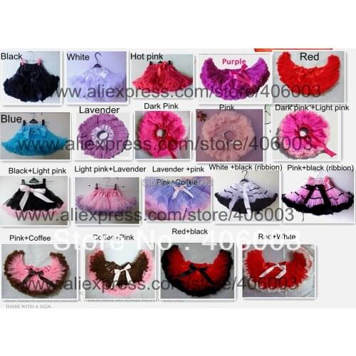 Free shipping1pc retail baby fluffy pettiskirt skirt tutu 19color in stock