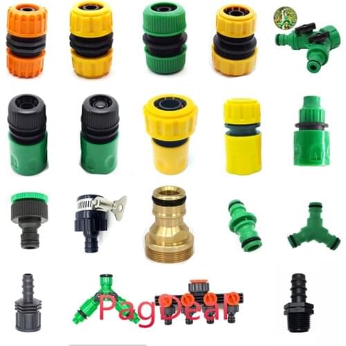 1pc 1/2 3/4 Inch Garden Hose Fitting Quick Connector Male and Female Garden Water Faucet Connect Splitter Adapter Valve