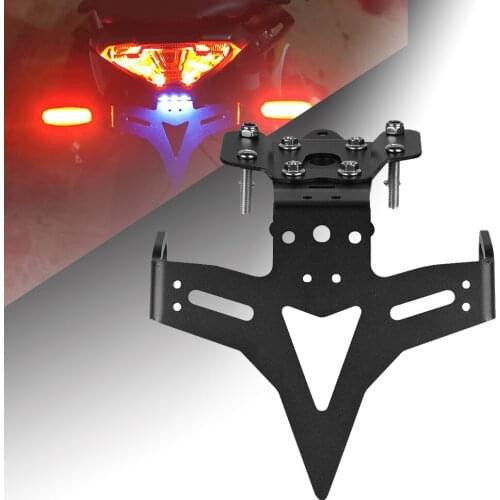 CNC Aluminum Motorcycle Tenere700 License Plate Bracket Holder For Yamaha MT07 MT-07 MT 07 Moto Cage Tail Tidy 2015 2016 2017