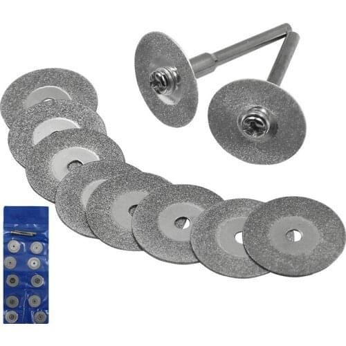 10Pcs 16-50MM Mini Diamond Grinding Cutting Wheel Disc Saw Blades Sharpener Cut Off Abrasive Disks Rotary Tools for Dremel